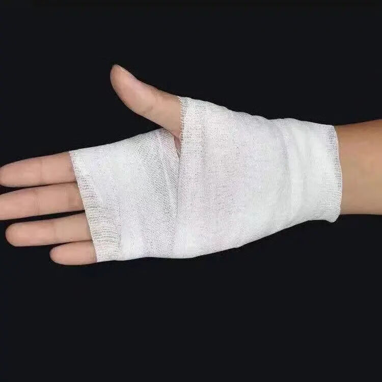 医用纱布网纱绷带卷一次性伤口包扎固定石膏压力医用绷带外科 4.