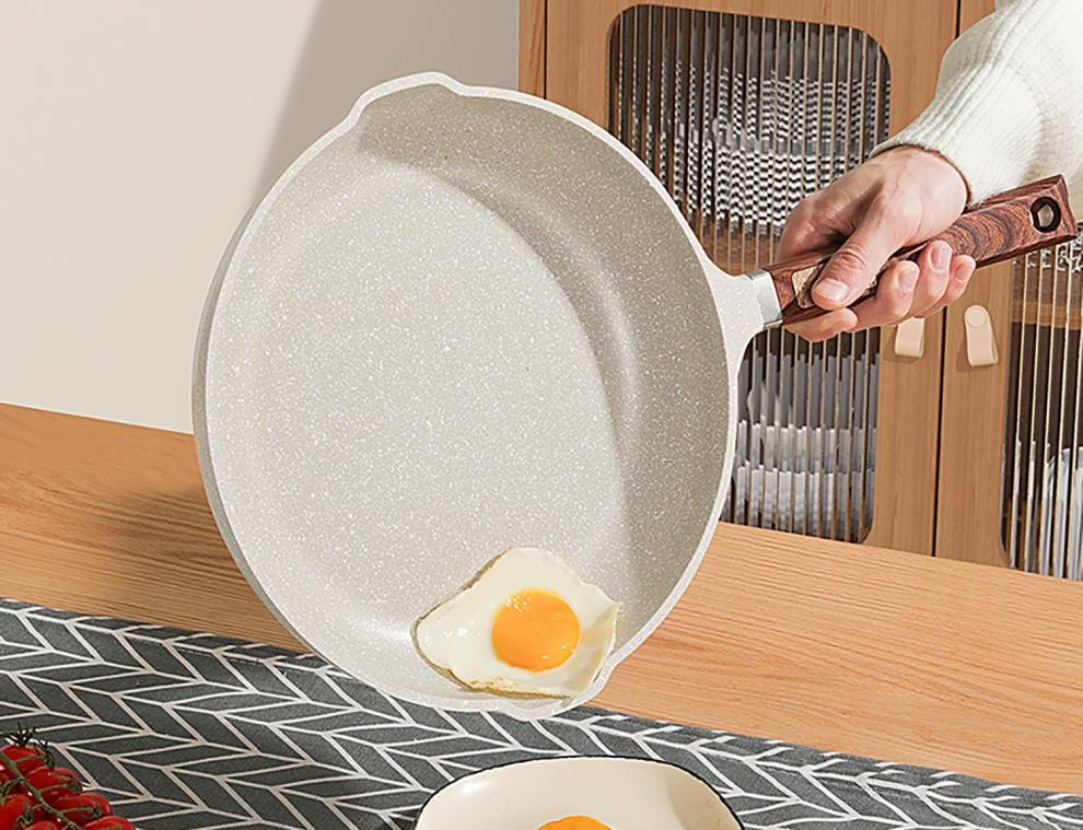 膳魔师(thermos)膳魔师麦饭石不粘锅平底锅家用煎蛋神器通用煎锅不沾