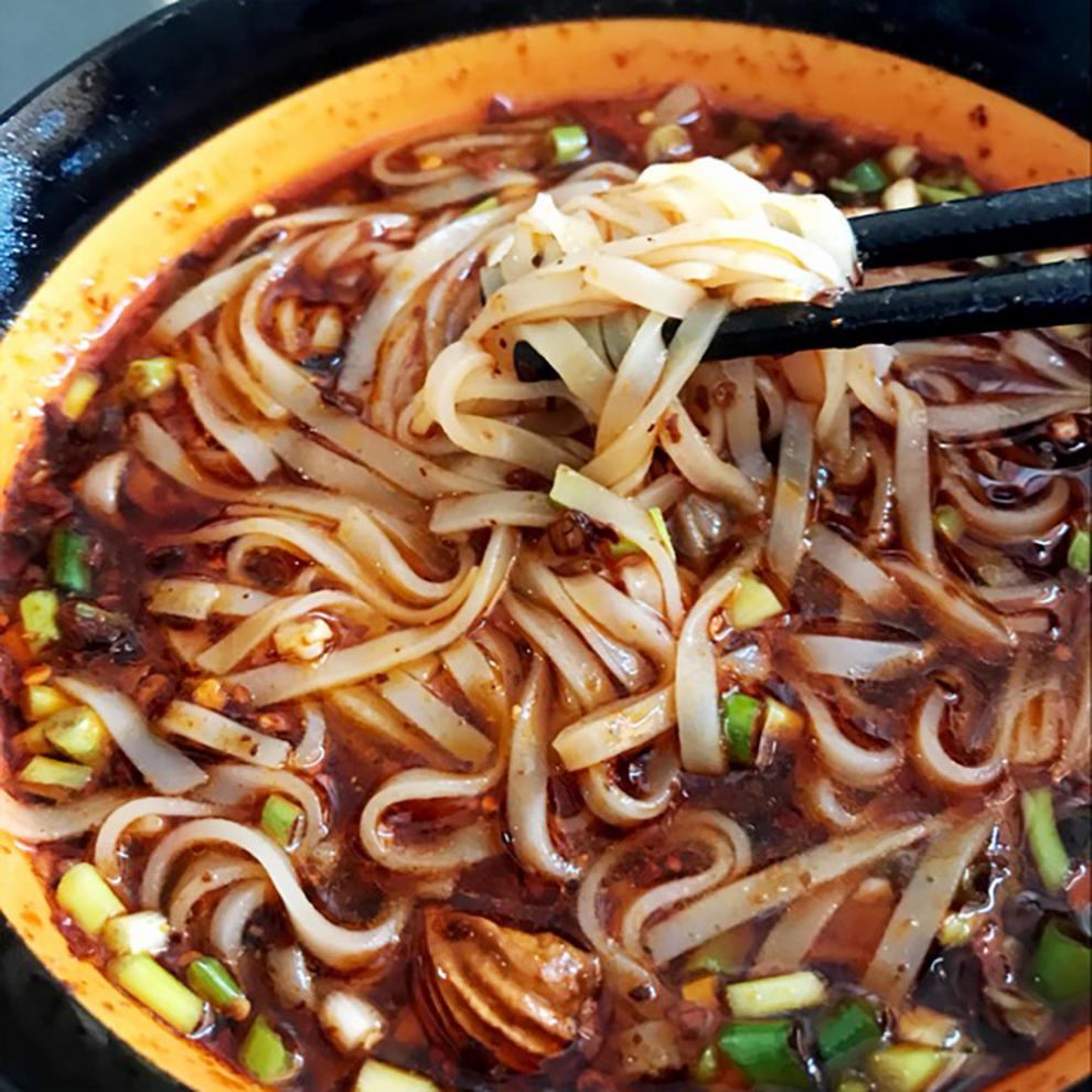 贵州特产手工干粉米皮黔东南凯里农扁米粉小吃正宗贵州盘子粉 全干粉1