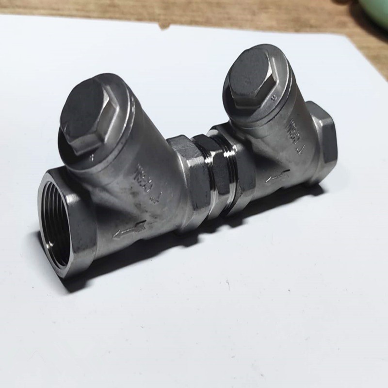 定制适用不锈钢螺纹倒流防止器丝扣防污隔断阀hs11x16p压力防倒流