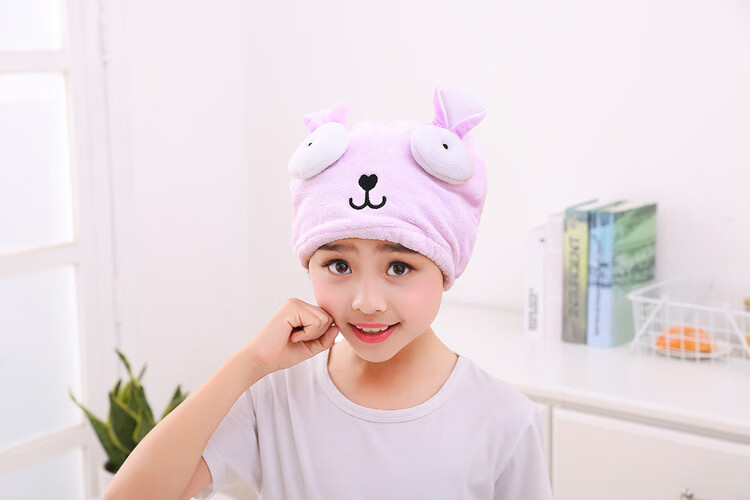 防水浴帽儿童宝宝洗澡帽干发帽淋浴帽子小孩子学生护耳朵头套头罩
