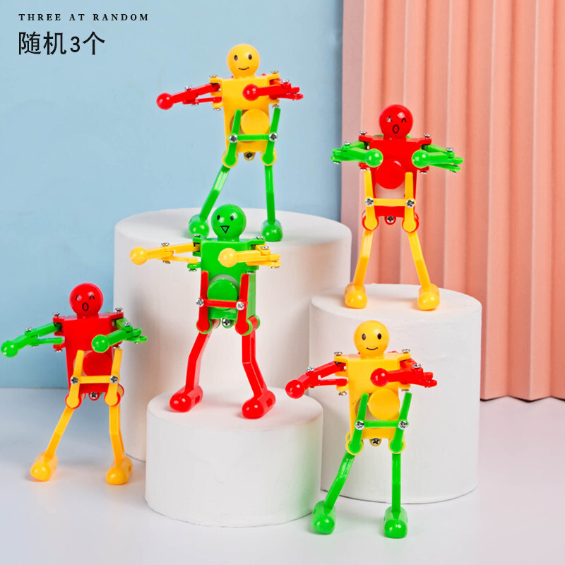 链发条铁皮机器人80后怀旧婴儿小小人卫兵敲打鼓踏步走玩具发条消防车