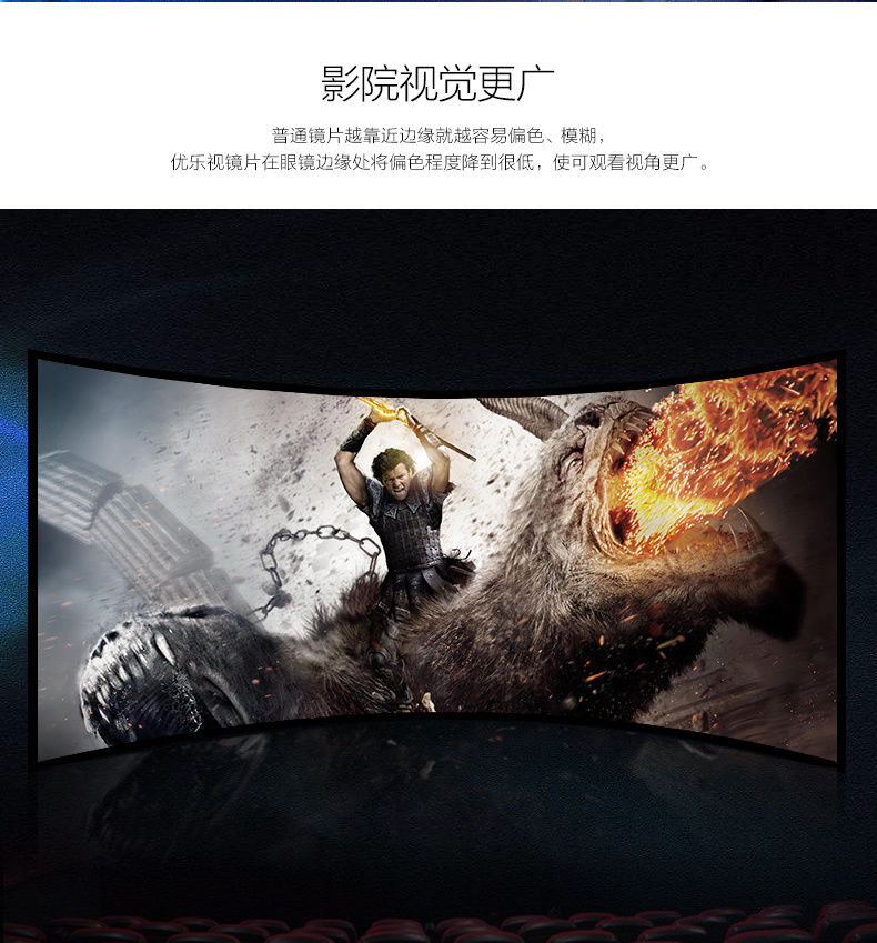 3d眼镜电影院专用reald偏振被动式圆偏光电视reald电影院尊贵米钉厚片