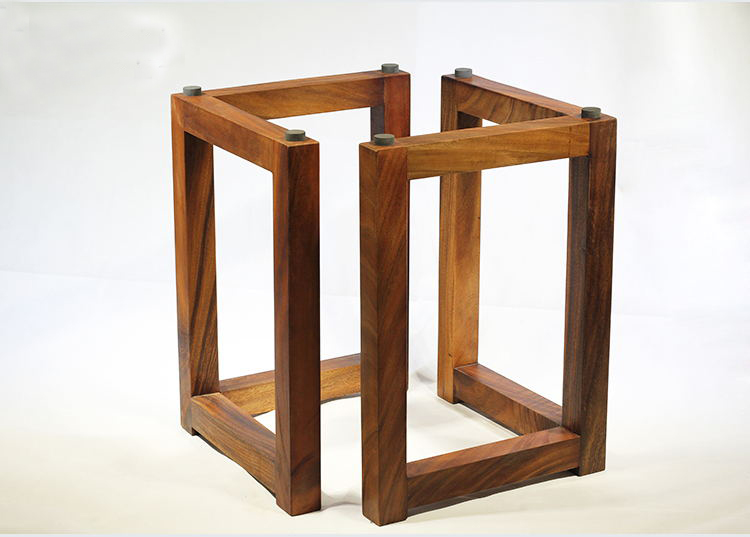 惢琪桌腿支架实木工字支架胡桃木大板茶餐桌腿配套桌脚架定制桌子腿