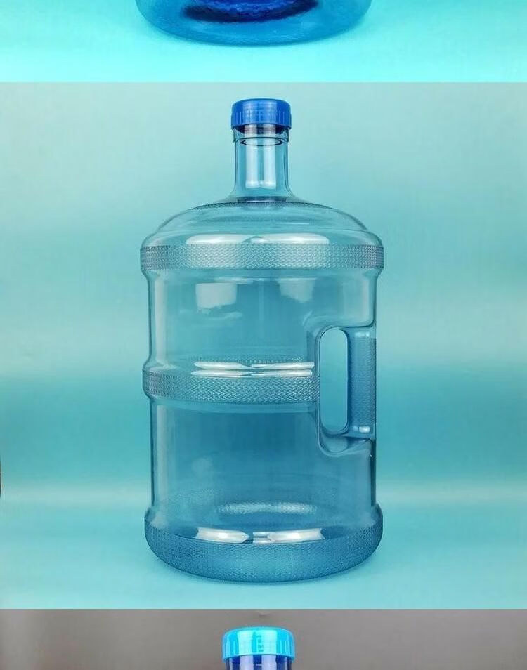 水水桶小号矿泉水瓶塑料手提式储水桶空瓶子带提把户外加厚 5升【两只