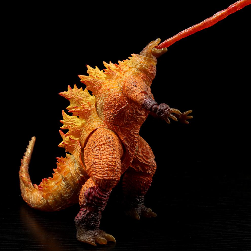 大战金刚电影红莲怪兽可动模型摆件玩具礼物 原子哥斯拉-带特校件 高