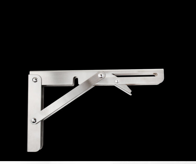 不锈钢三角支架隔板托架承重直角三脚架墙上支撑架折叠支架置物架10寸