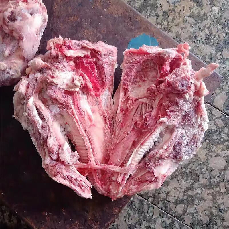 去皮猪头骨天天新鲜人家猪脑窖5斤如图猪脑盖猪脑壳去眼睛的 猪骨头去