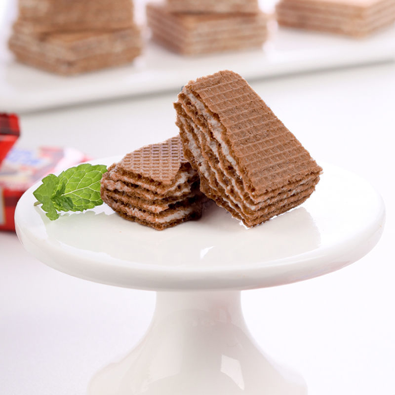 网红巧克力威化饼干早餐充饥夜宵小吃休闲零食整箱散装独立包装豆乳
