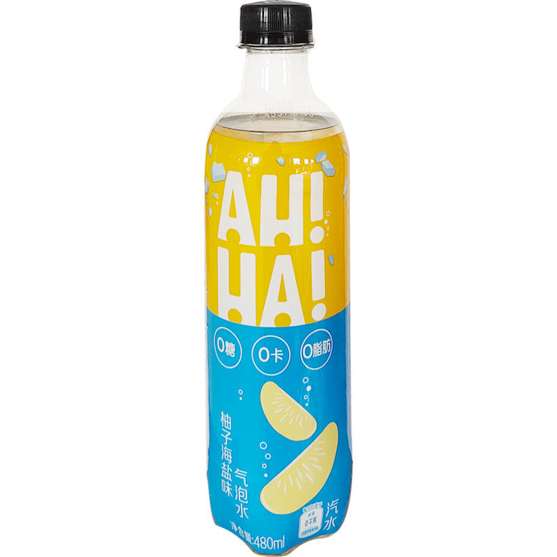 ahha小宇宙气泡水白桃乌龙茶味气泡水330ml饮料整箱易拉罐330ml柚子