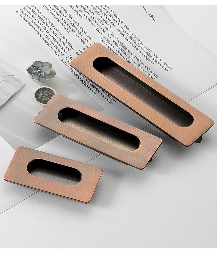 醉米暗装抽屉柜门拉手黑色隐形内嵌入式开槽把手移门衣柜推拉门暗拉手