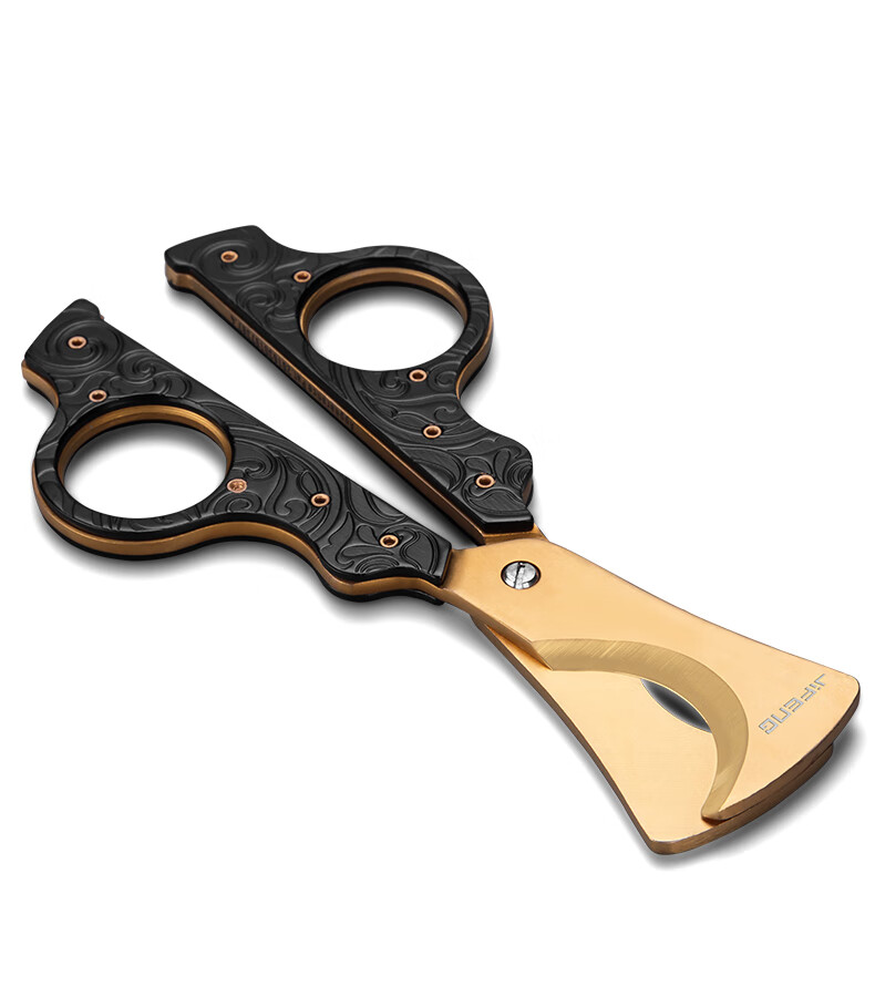 德国品质 雪茄剪 jifeng季风雪茄剪刀克虏伯不锈钢麒麟剪浮雕锋利德国