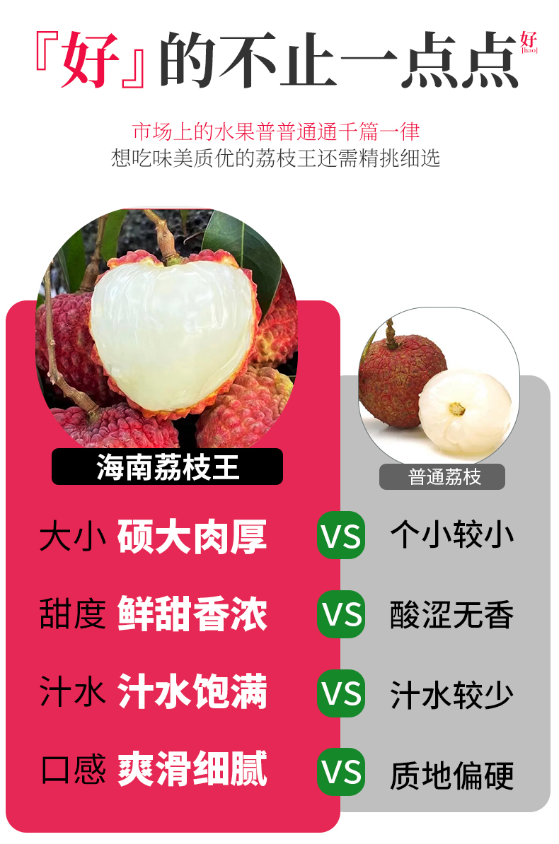 a老树果王海南火山口荔枝王5斤新鲜应季超大荔枝现摘102250ga精选礼盒