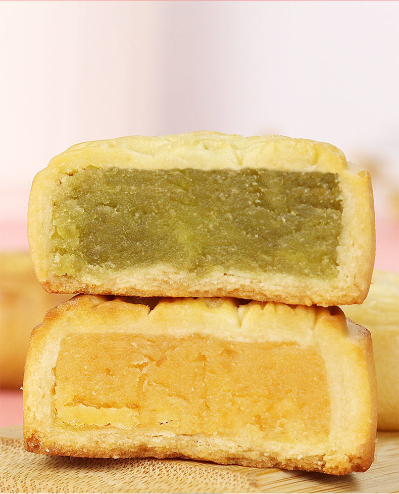 水果味小月饼凤梨哈密瓜草莓五仁豆沙广式中秋月饼糕点零食批发