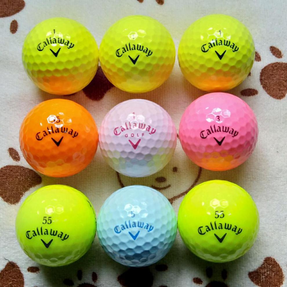 高尔夫球voivik彩球磨砂三层球水晶球花花球各大品牌彩色球saintnine