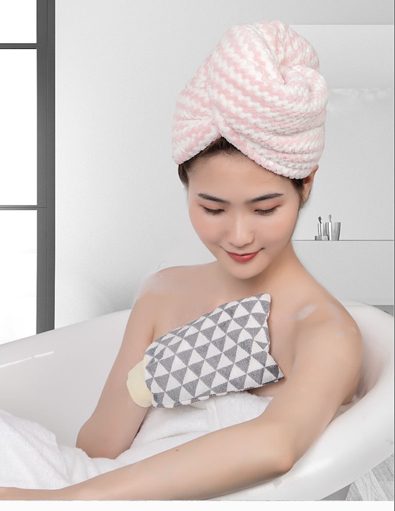 搓澡巾女可爱成人儿童洗澡巾搓背神器沐浴花双面磨砂手套去污搓泥加厚