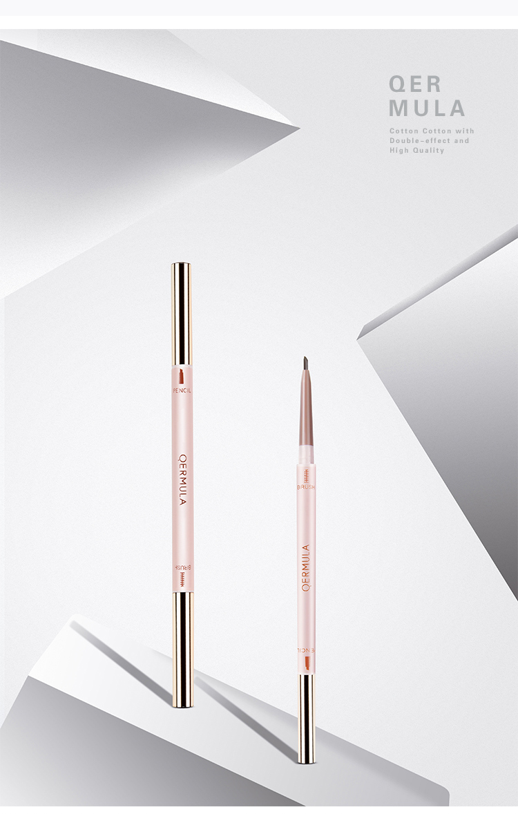 眉笔一笔成型极细双头自然水学生款qermura初学者木拉 眉笔-02#咖啡色