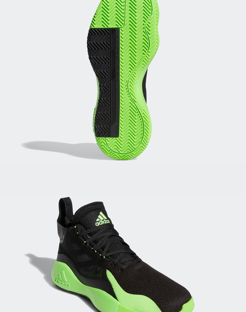 adidas阿迪达斯官网 罗斯 773 2020 男子篮球鞋fz1268 黑/亮绿 44(270