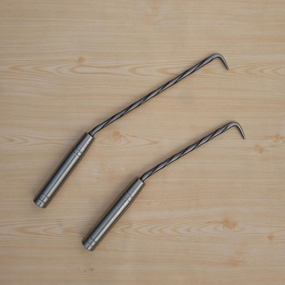 扎钩麻花钢扎勾桩心钢钢筋钩不锈钢手柄钢筋扎钩钢筋绑扎勾桩心钢28