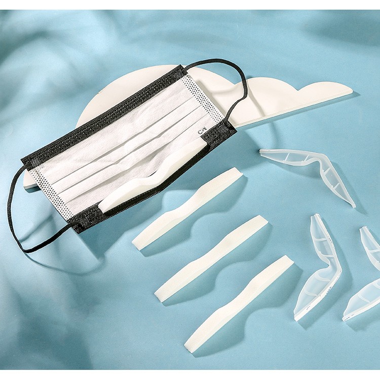 口罩防雾鼻梁贴条器硅胶海绵戴眼镜专用不起雾防哈气减轻压迫感 海绵