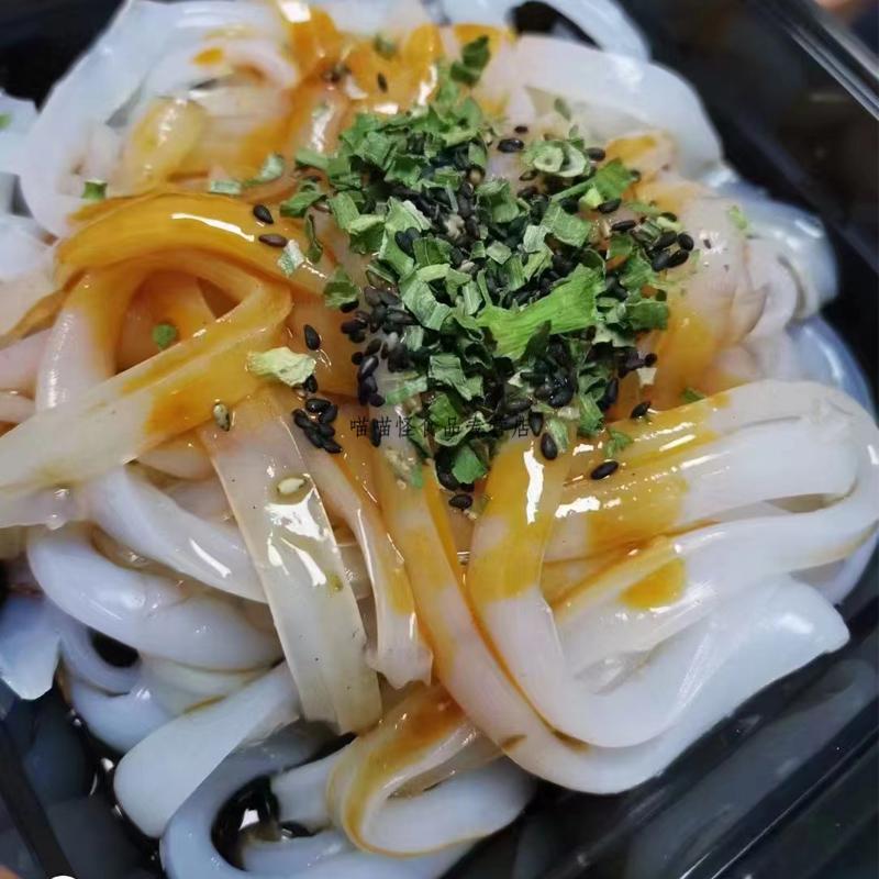 挠凉粉绿豆麻酱香辣凉粉356g盒拆开即食速食成品夏天色小吃酱香味6