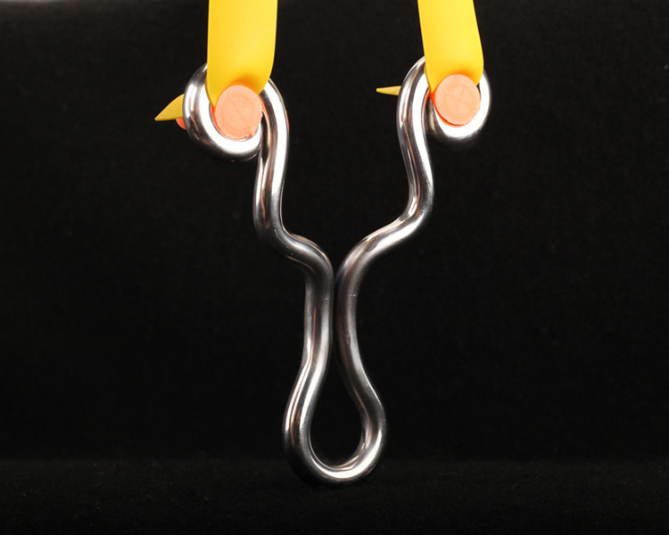 崛适 大爆发力钛合金冷弯狐狸弹弓纯手工tc21高翘脚冷弯传统狐狸精准