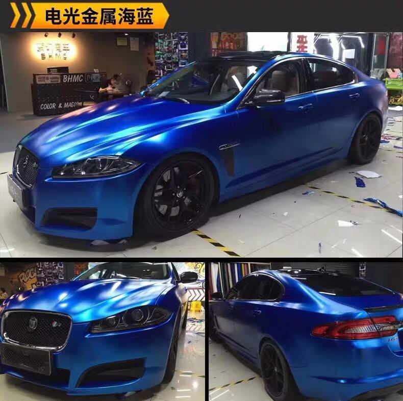 汽车改色膜厂家直销电光金属膜全车哑光车身贴膜银色亚光车膜批发