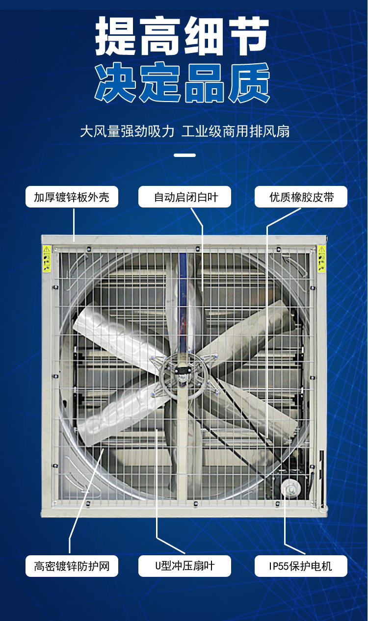 負壓風機養豬場工業排風機扇負壓風機養殖場業換氣扇大功率排風扇車間