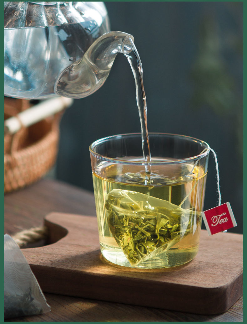 非特级新鲜原叶茶包浓香型茶叶袋泡茶袋装 高山云雾绿茶100包【图片