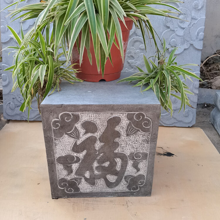 石雕方形石柱墩柱墩石 柱基石 柱顶石 空心柱包皮 柱子雕花石底座