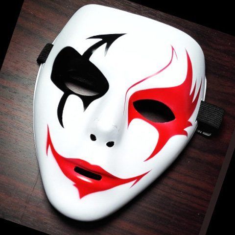 dream面具 小丑笑脸面具男漆黑的cos动漫派对表演化妆道具火影 招福