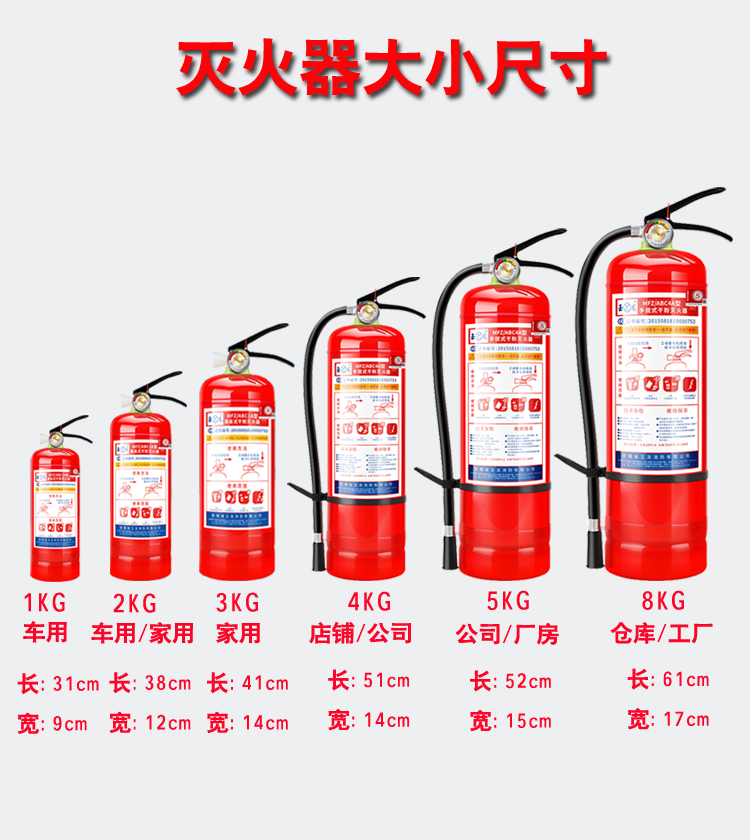 车载灭火器三件套私家车载灭火器固定架小型便携式年检套干粉水基 980