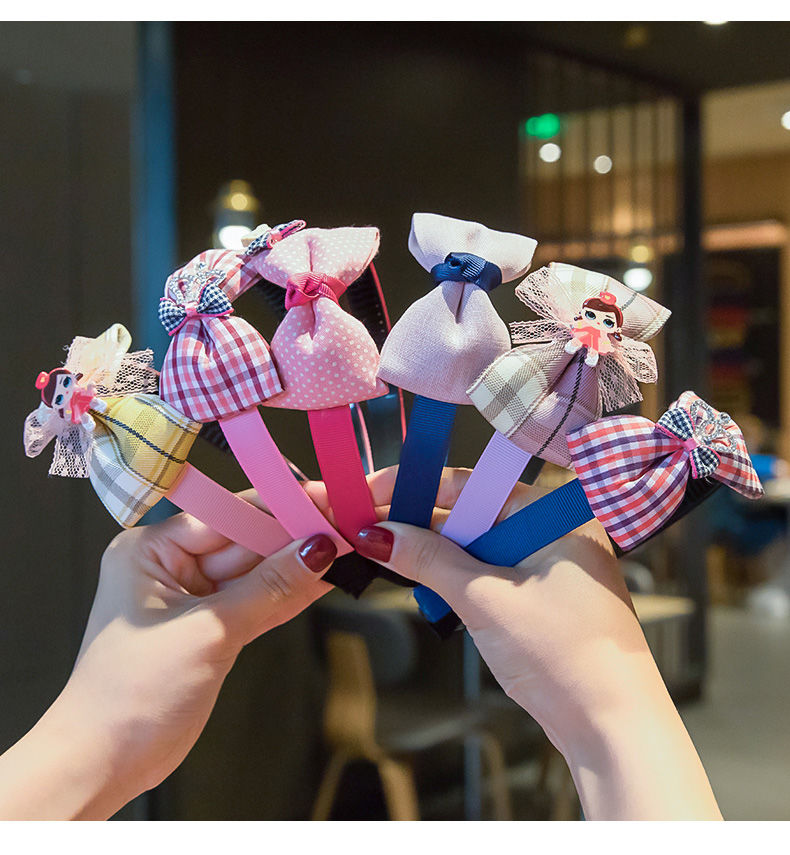 桑普兔2021新款韩国儿童发箍蝴蝶结女童发夹头饰防滑压碎发卡子可爱宝