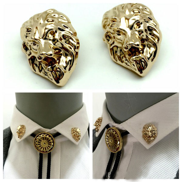 风离痕新品幸运草袖扣韩版镂空男领扣衬衫领角夹礼服衣领领针复古十字