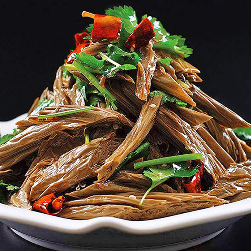 河源客家黑豆腐竹黑腐竹豆腐皮干货特产手工农家自制素食凉拌250g