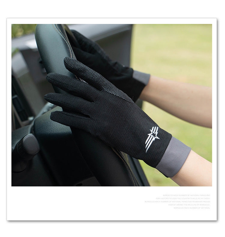 薄款冰丝开车运动男触屏防晒手套女护臂手袖夏天春秋sport粉色女款