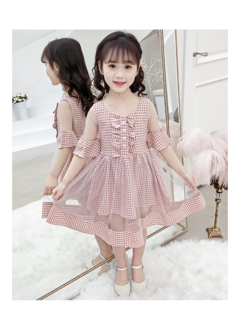 女童夏装连衣裙新款小女孩夏季裙子超洋气童装中大儿童公主裙黑色110