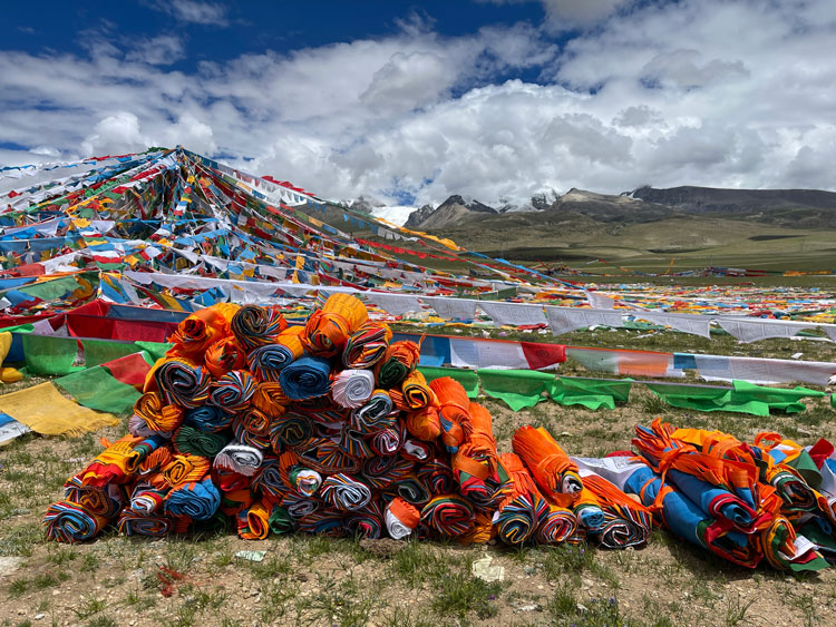 西藏圣山圣湖代挂经幡平安健康祈福经旗五色风马旗100面龙达隆达