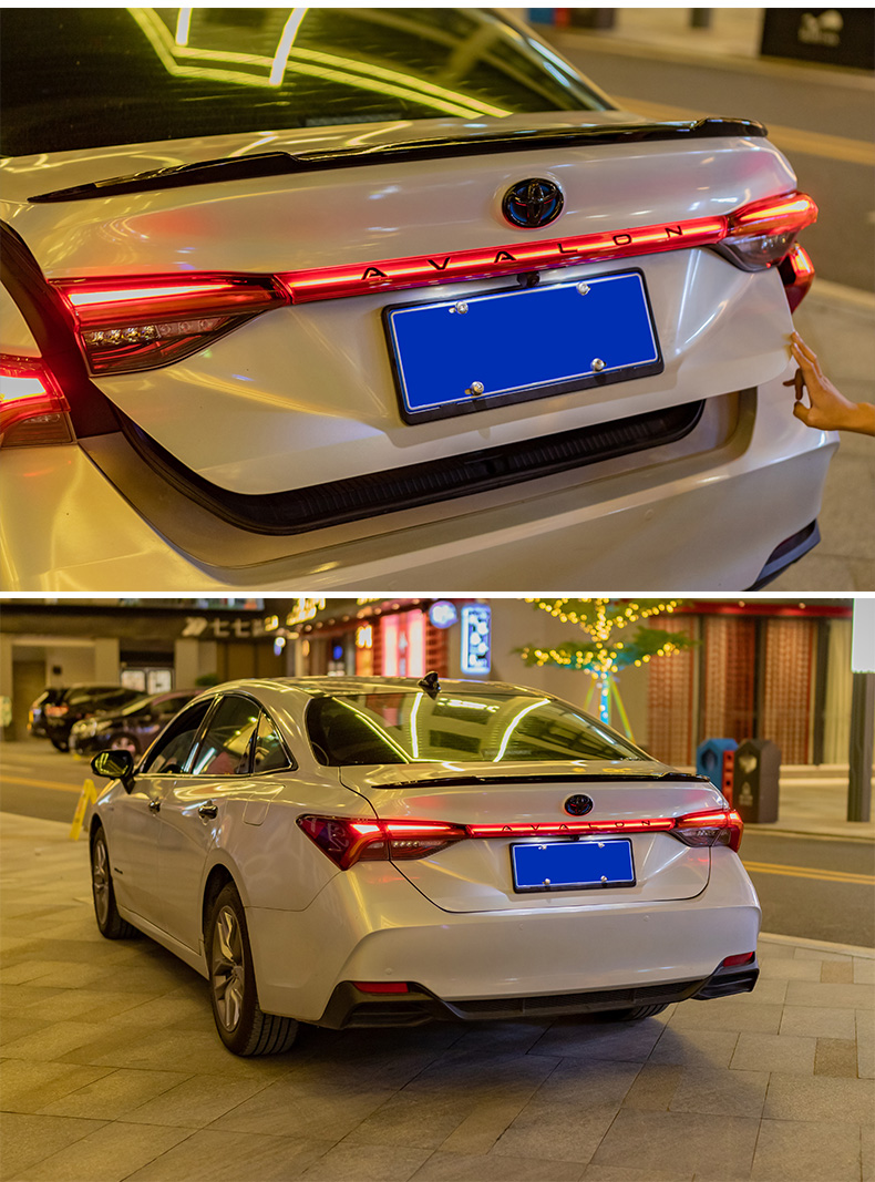 畅益(cyxsh)19-21-22年款亚洲龙美版贯穿式尾灯led后备箱流光灯改装