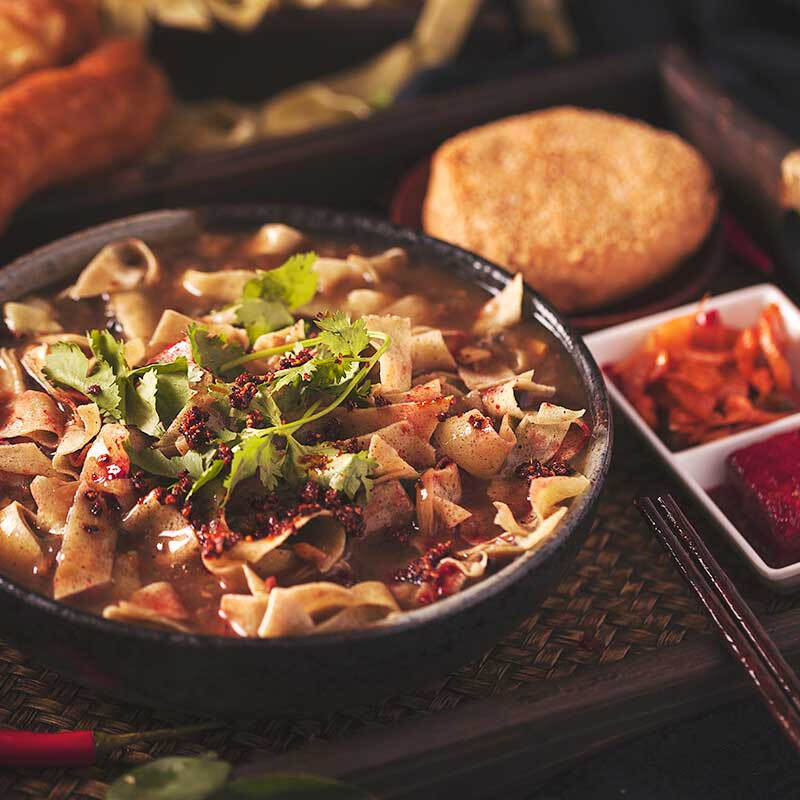 天津特产锅巴菜小吃早点绿豆面饼嘎巴菜真空包装110克锅巴不带卤锅巴