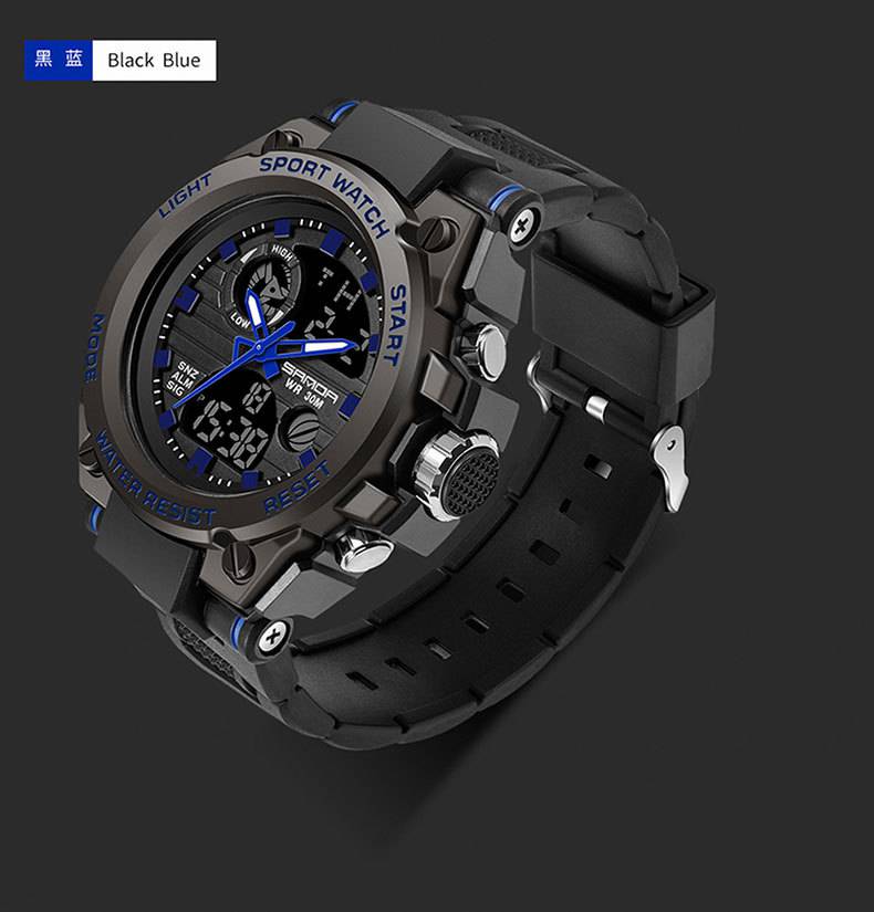 影睐 特种兵战术手表男多功能运动成人户外潮流智能防水学生电子表 全