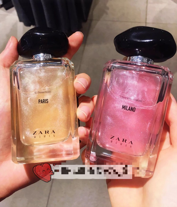 萨拉zara米兰曼纽二世大道女士淡香水流沙金粉巴黎香榭丽大街女士淡