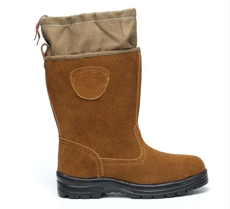 大庆中石油工人油田专用劳保鞋劳保靴高筒高帮牛皮男女电焊工防护工地