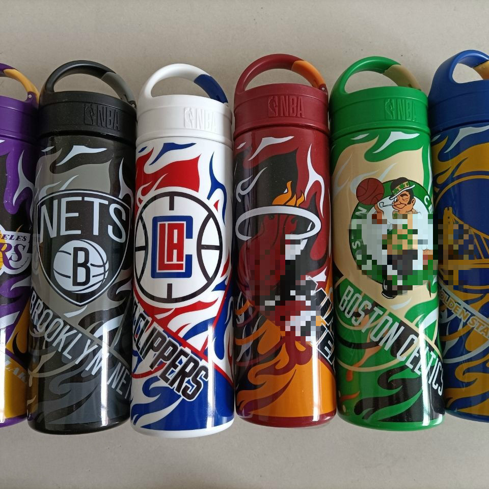 滕讯体育官方旗舰店同款德克士nba水杯2022得意杯nba湖人勇士凯特尔