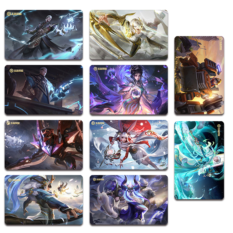 游戏周边英雄典藏传说限定肤学生公交水 hmd王者荣耀卡贴16款 磨砂