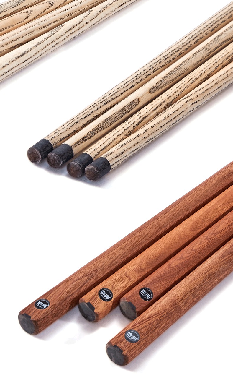 台球杆小头桌球杆中式黑八8球杆球杆中头台球公杆斯诺克球杆通杆115mm