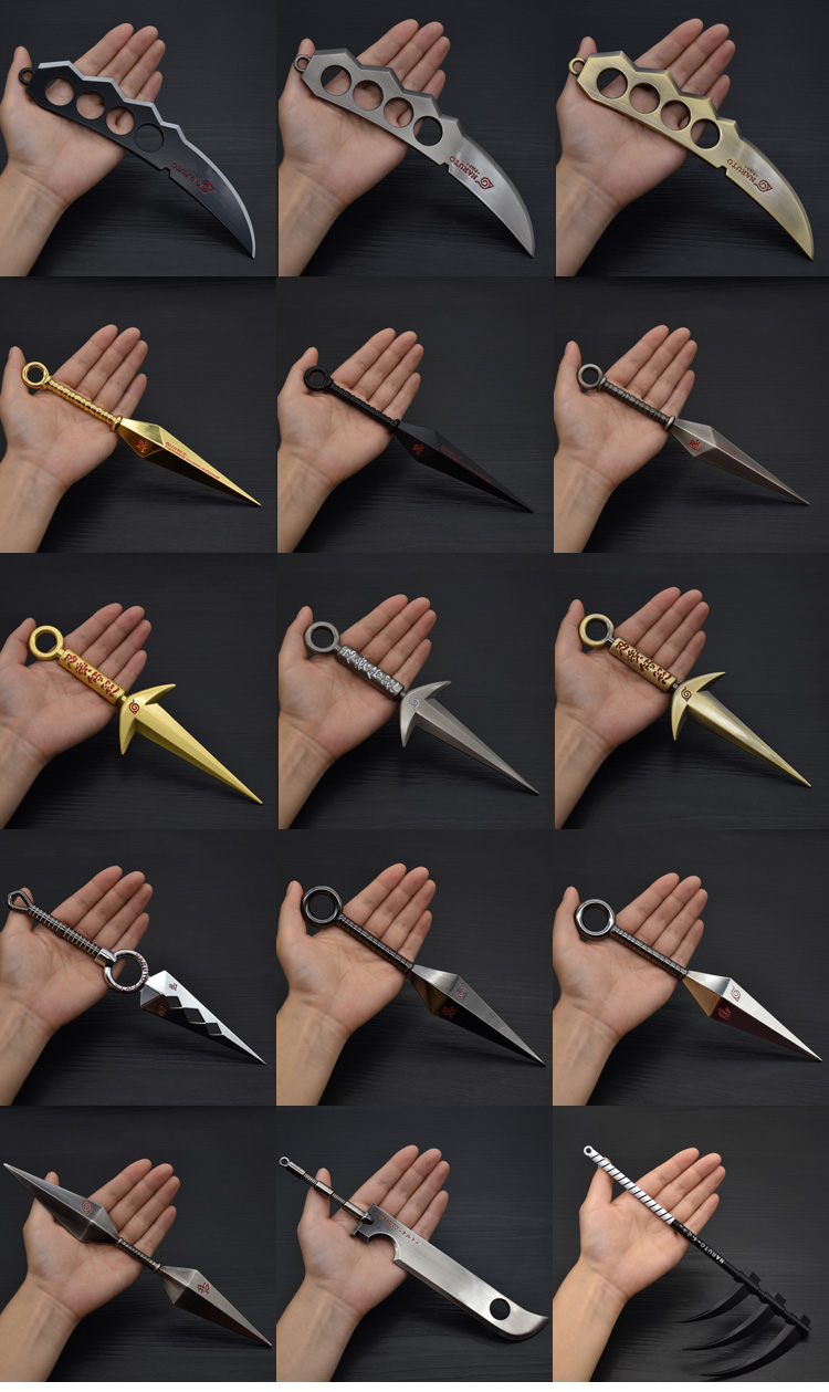 火影忍者忍具飞雷神苦无忍者四代目手里剑大号金属实心忍具周边未开刃