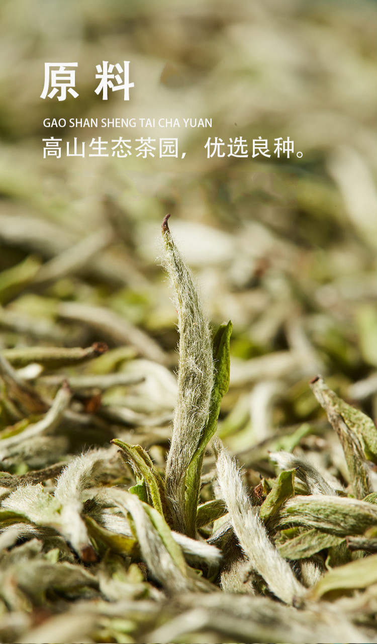 玺悦御品2021年荒野牡丹王福鼎老白茶高山级特花香白牡丹茶叶散茶散装