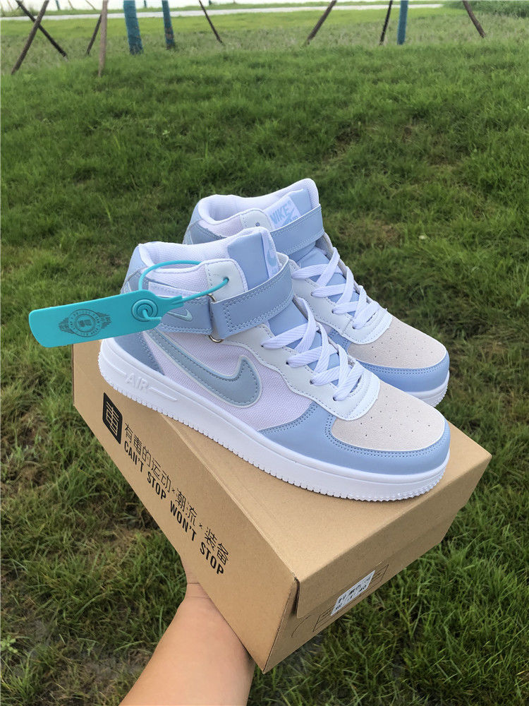 ins超火空军一号云雾蓝高低帮小白鞋韩版百搭休闲春夏运动跑步鞋低帮