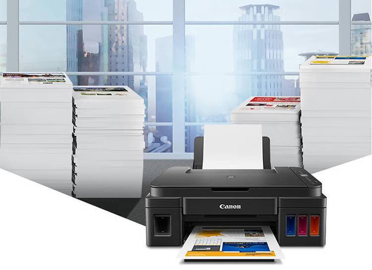 佳能(canon) g2812墨仓式加墨连供打印机(复印/扫描/套餐可无线/电脑